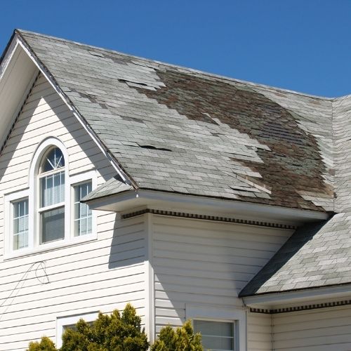 damaged roof